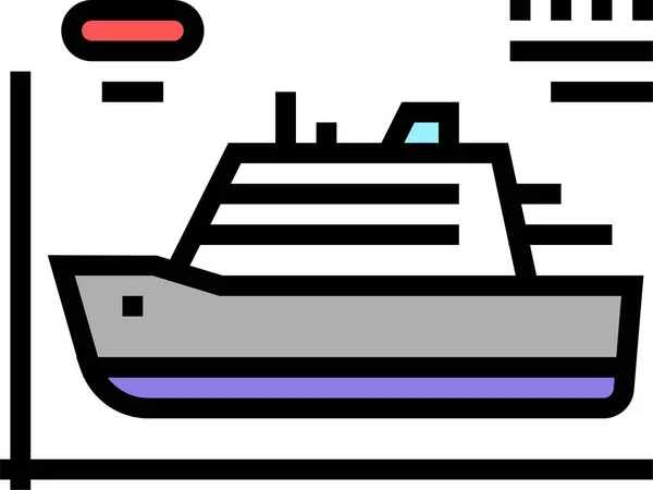 Icono Ingeniería Modelado Buques — Archivo Imágenes Vectoriales