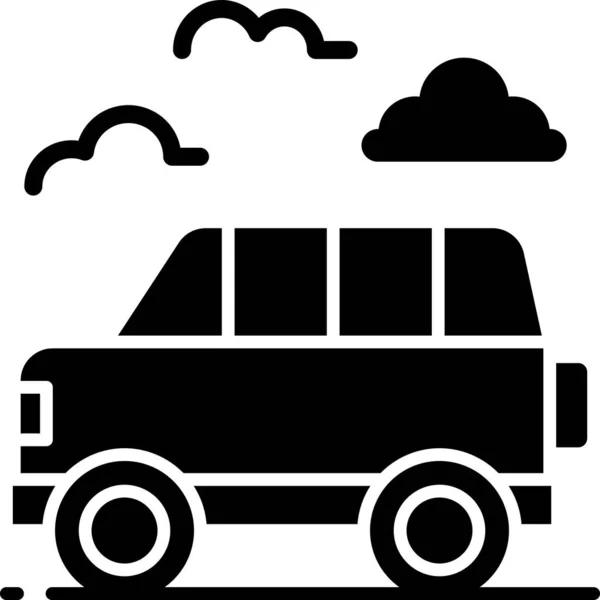Viaje Vehículo Transporte Icono — Vector de stock