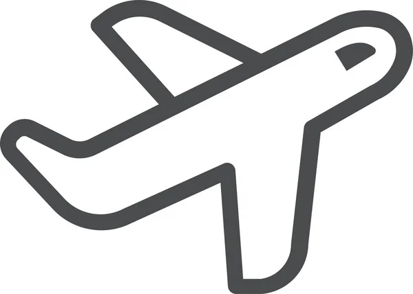 Іконка Літака Стилі Контур — стоковий вектор