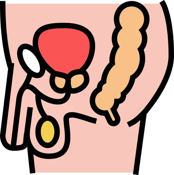 Patient Prostate Prostatitis Icon Filledoutline Style — 스톡 벡터