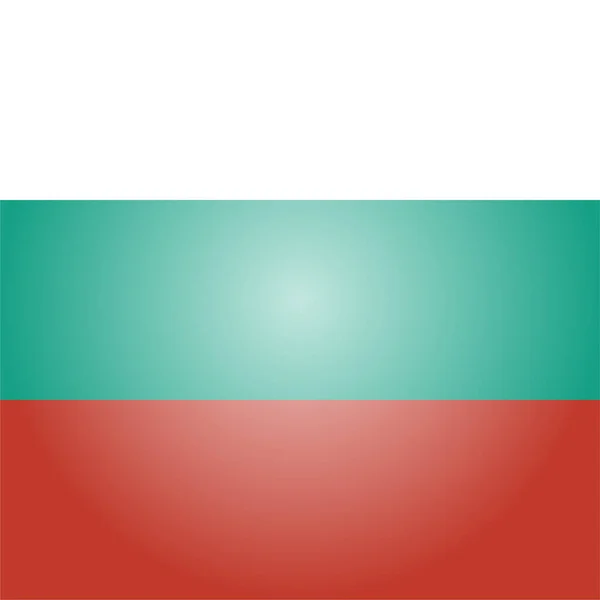 Bulgaria Bulgare Icône Pays Dans Style Plat — Image vectorielle