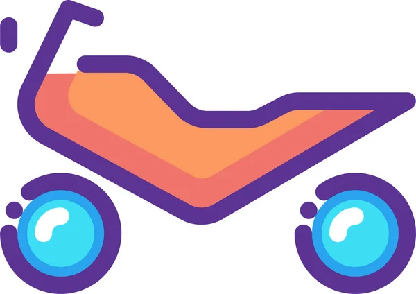Значок Мотоцикла Motogp Мотоцикл Стилі Заповненої Лінії — стоковий вектор