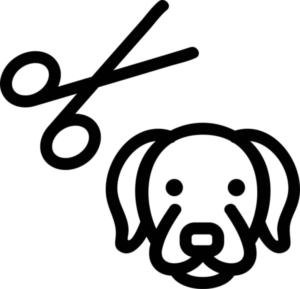 Klor Hund Utrustning Ikon — Stock vektor