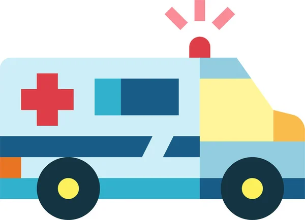 Ambulance Pohotovostní Lékařská Ikona Kategorii Hospitalshealthcare — Stockový vektor