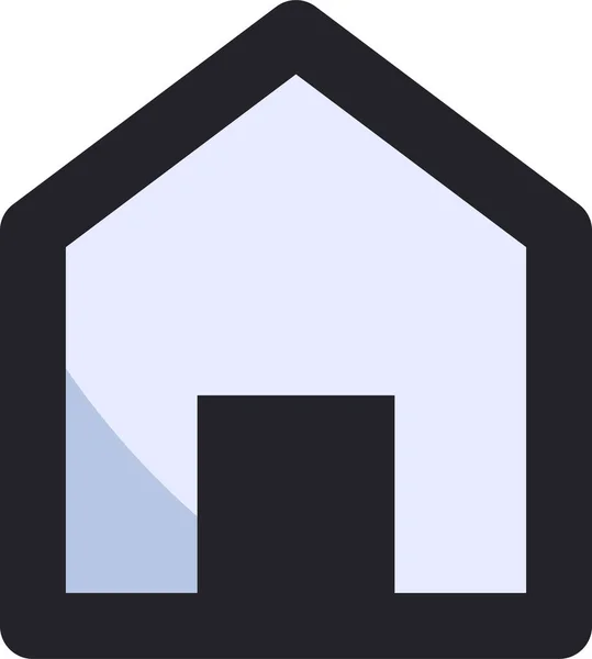 App Home House Icoon Filedoutline Stijl — Stockvector