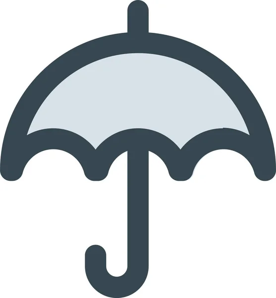 Forecast Insurance Protection Icon Filledoutline Style — Stock Vector