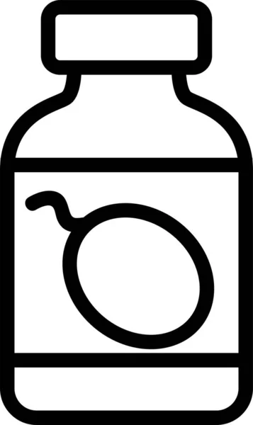 Іконка Фруктами Мармелад Категорії Харчових Напоїв — стоковий вектор