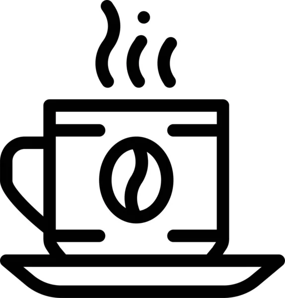 Taza Café Bebida Icono — Vector de stock