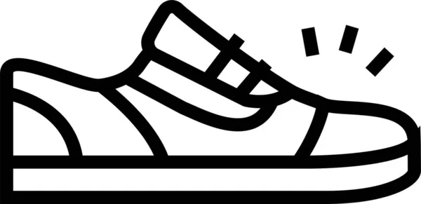 Chaussures Sport Tapis Course Icône — Image vectorielle