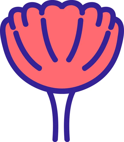 Blumenstrauß Knospe Blume Symbol Landwirtschaftlichen Landwirtschaftlichen Gartenbau Kategorie — Stockvektor