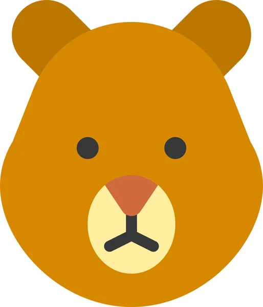 Animal Bear Fall Icon — 스톡 벡터