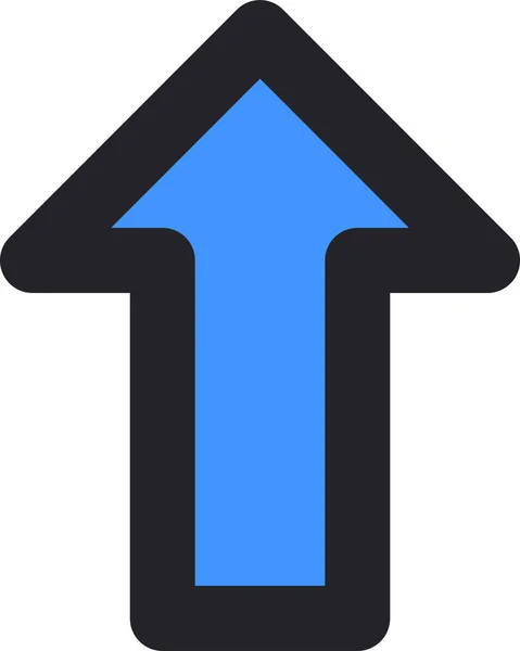 Flèche Chevron Icône Direction Dans Style Filledoutline — Image vectorielle