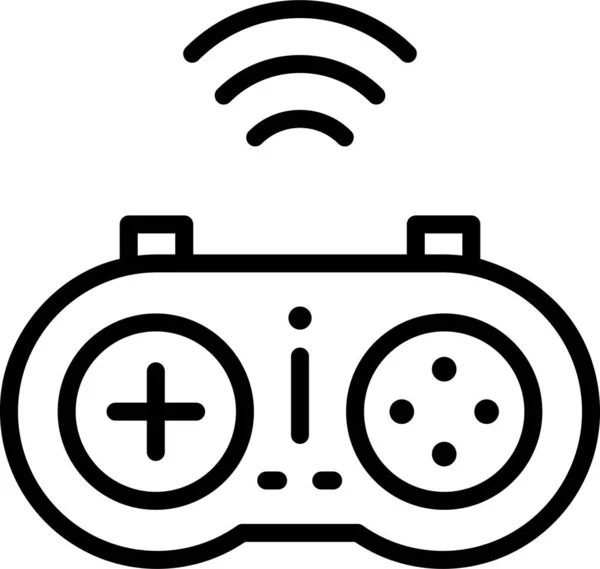 Jeu Vidéo Jeux Bloc Icône — Image vectorielle