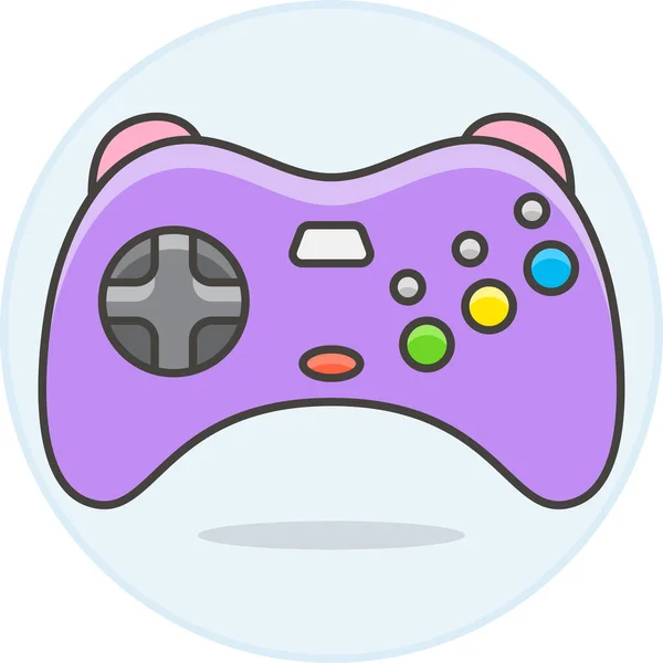 Consolas Controlador Icono Juego Categoría Gamesgaming — Archivo Imágenes Vectoriales