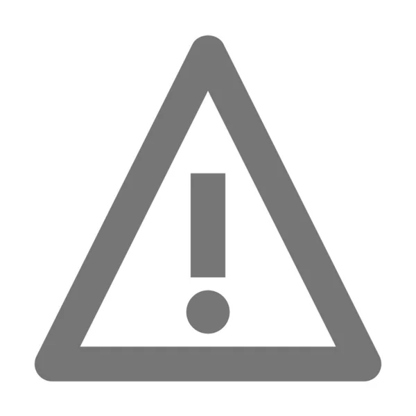 Icono Exclamación Error Alerta Estilo Esquema — Vector de stock