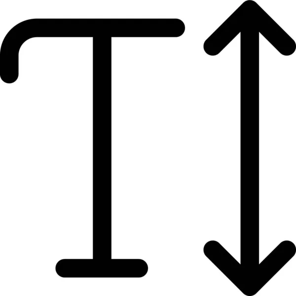 Escala Icono Formato Vertical Estilo Esquema — Archivo Imágenes Vectoriales