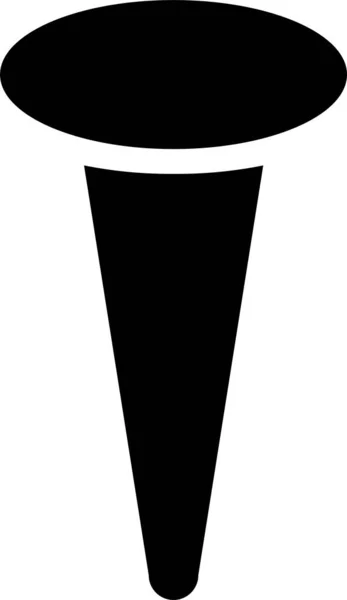 Иконка Строительного Сверла Твердом Стиле — стоковый вектор