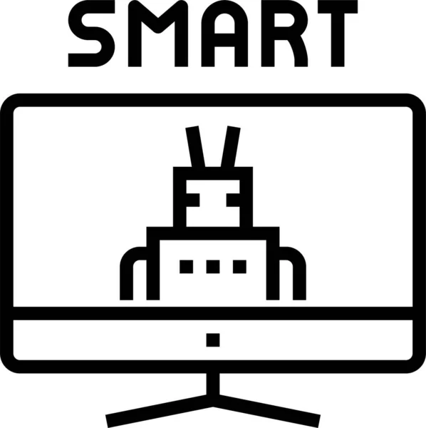 Smart Monitor Icon — Stock Vector