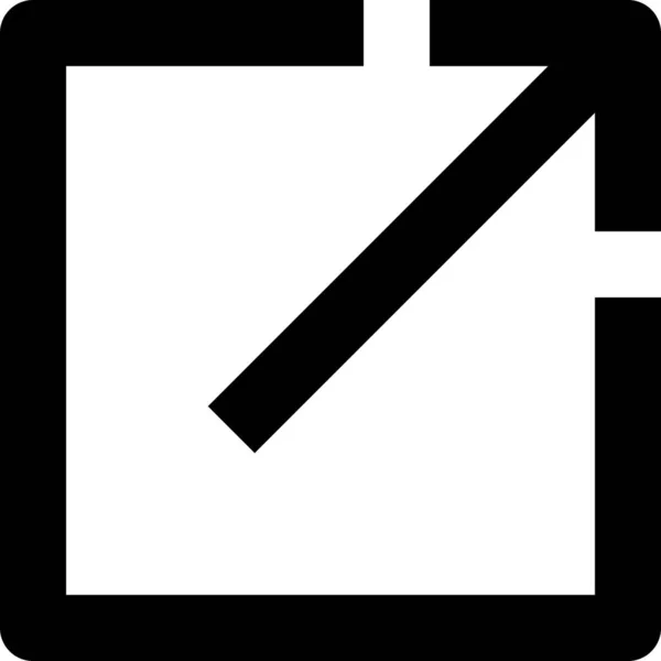 Arrow Chevron Direction Icon Outline Style — Stock Vector