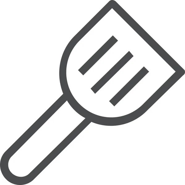 Spatula Food Kitchen Icon Outline Style — 스톡 벡터