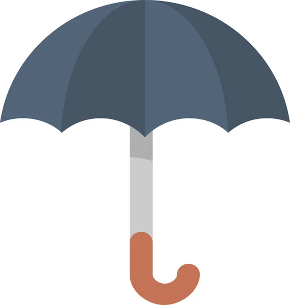 Paraplyförsäkring Skydda Ikonen Platt Stil — Stock vektor