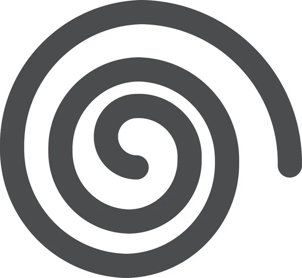 Spirale Uragano Spin Icona Stile Solido — Vettoriale Stock