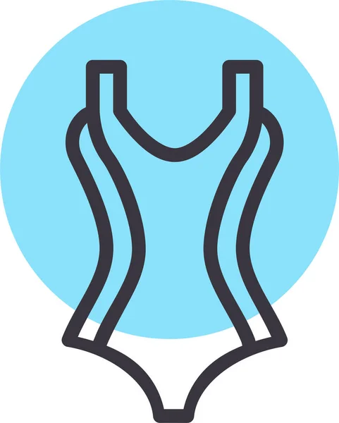 Biquíni Natação Swimsuit Ícone Recreaçãohobby Categoria — Vetor de Stock