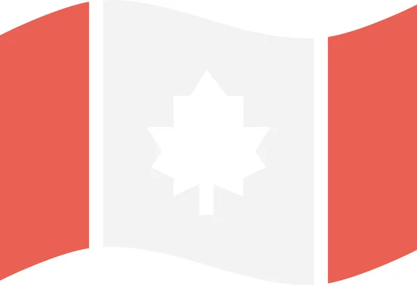 Canada Canadese Icona Canuck Riempitostile Contorno — Vettoriale Stock