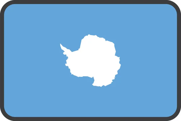 Значок Антарктичного Континенту Заповненому Стилі — стоковий вектор