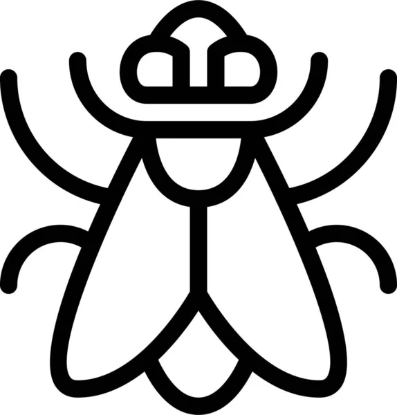 Ζώα Bug Που Φέρουν Εικονίδιο Στυλ Περίγραμμα — Διανυσματικό Αρχείο