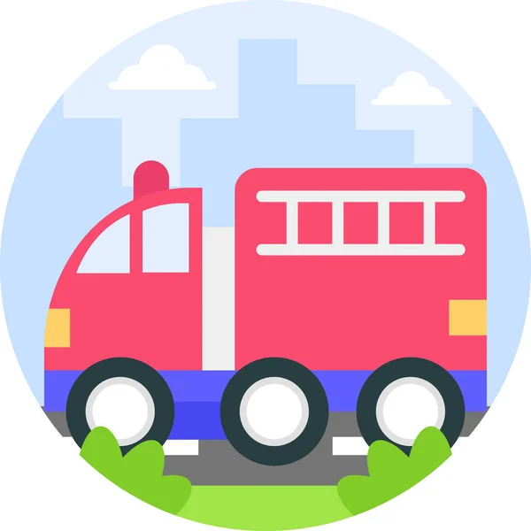 Ikona Transportu Awaryjnego Ciężarówki — Wektor stockowy