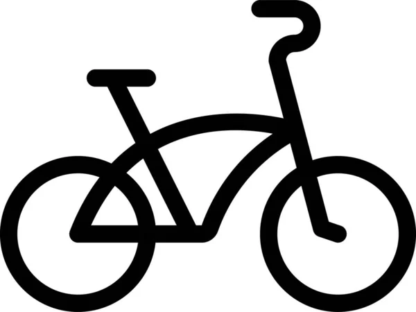 Bicicleta Bicicleta Icono Bicicleta Estilo Del Esquema — Archivo Imágenes Vectoriales