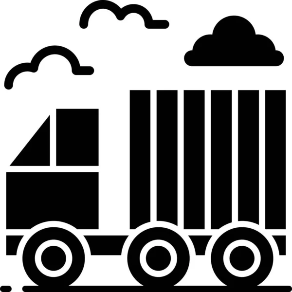 Container Ikone Für Lkw — Stockvektor