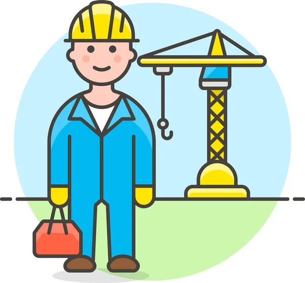 Builder Building Construction Icon Toolsconstruction Category — Stock Vector