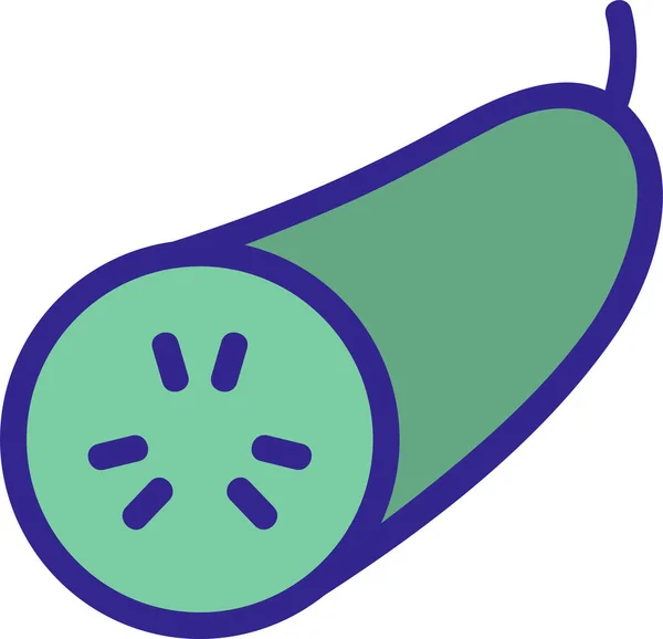 黄瓜健康图标 — 图库矢量图片