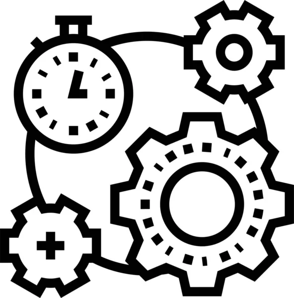 Arbeitszeitsymbol — Stockvektor
