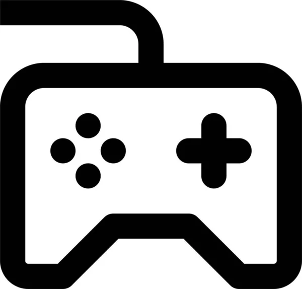 コントローラゲームパッド記号カテゴリのアイコン — ストックベクタ