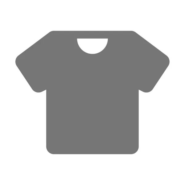 Camiseta Camiseta Icono Superior Estilo Sólido — Archivo Imágenes Vectoriales