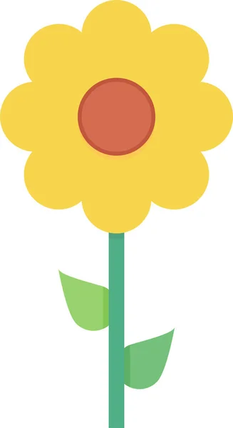 Blossom Flower Spring Icon Flat Style — Stock Vector