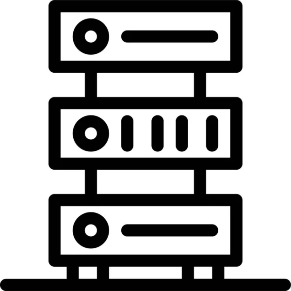 Datenbank Hosting Symbol — Stockvektor