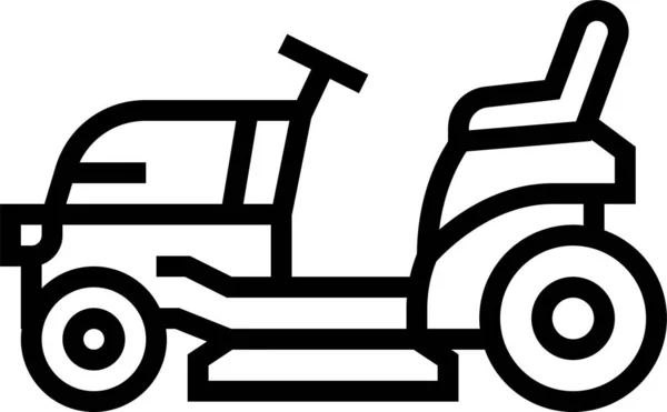 Tractor Cortacésped Icono — Archivo Imágenes Vectoriales