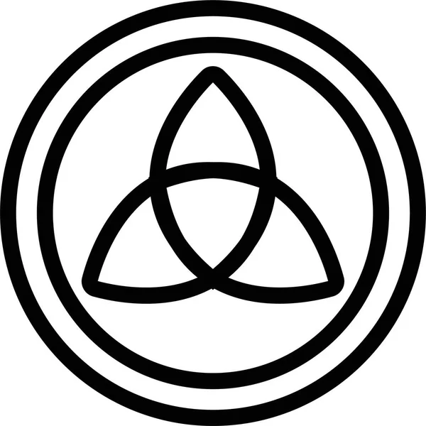 Amulett Kerze Esoterisches Symbol — Stockvektor