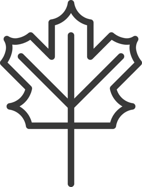 Herbstblatt Ikone — Stockvektor