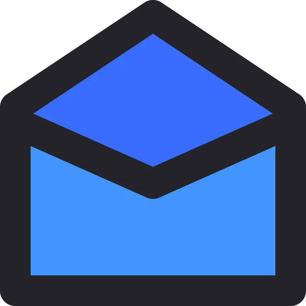 Icône Enveloppe Email Communication Dans Style Filledoutline — Image vectorielle