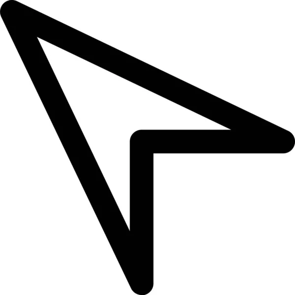 App Pfeil Interface Symbol Umrissstil — Stockvektor