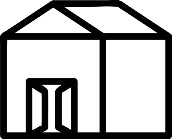 Иконка Строительных Дверей — стоковый вектор