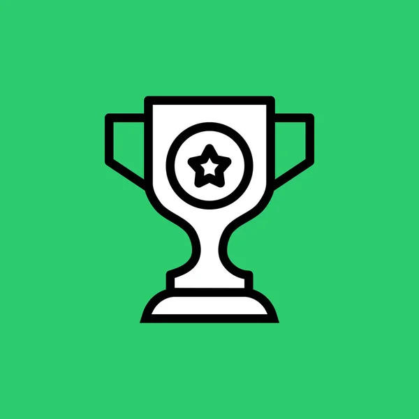 Bereiken Award Kampioen Pictogram Badge Stijl — Stockvector