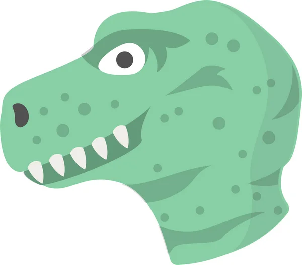 Dinosaur Animal Carnivore Icon Flat Style — Stock Vector