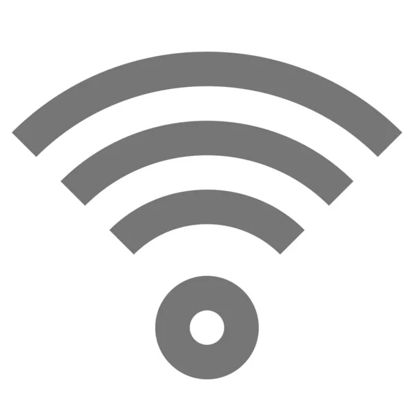 Wifi Signal Solides Symbol Solidem Stil — Stockvektor