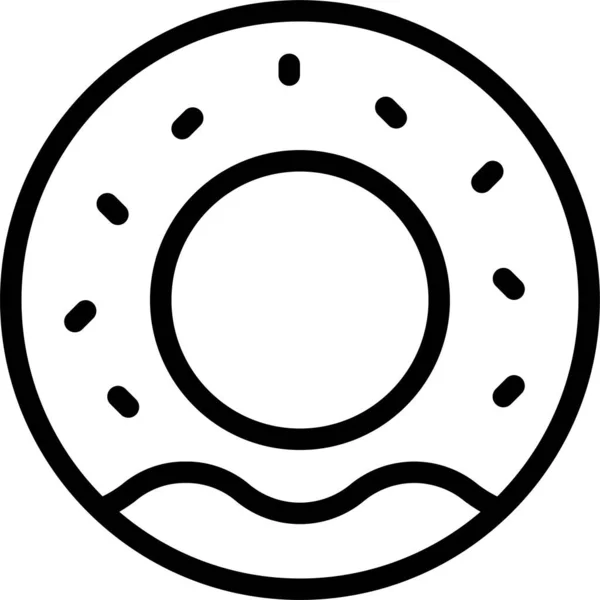 Иконка Пончиков Булочек Категории Eventsandentertainment — стоковый вектор